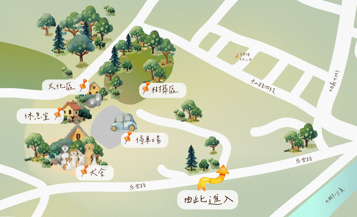 寵物火化花蓮地點哪裡找?簡單地圖快速找到據點!